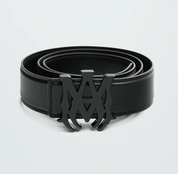 Amiri MA Logo Leather Belt