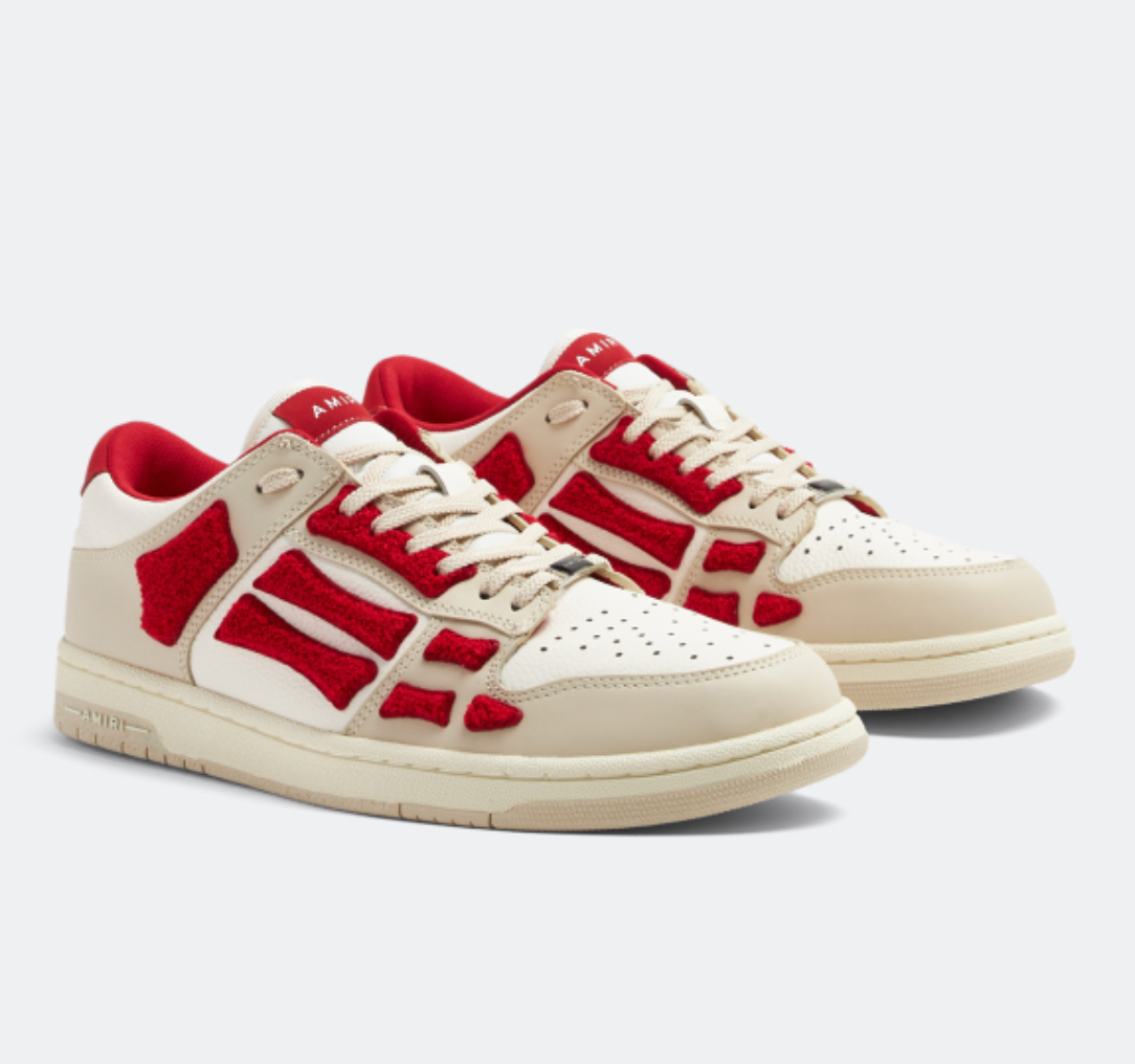 Amiri Skeleton Low Top Sneaker Red