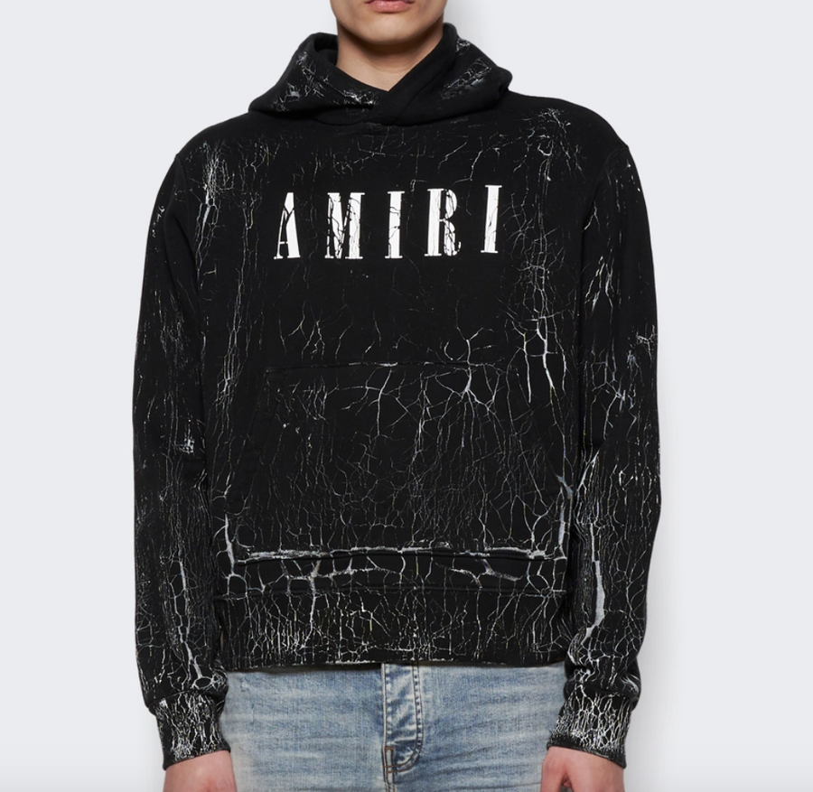 Amiri Cracked Dye Core Logo Hoodie