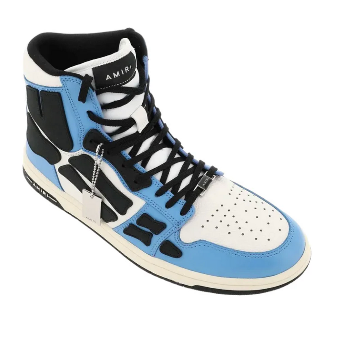 Amiri Skeleton High Top Sneaker Carolina Blue