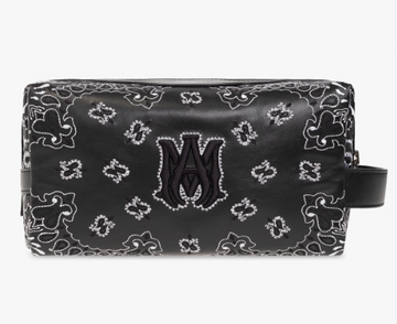 Amiri Bandana Logo Toiletry Bag