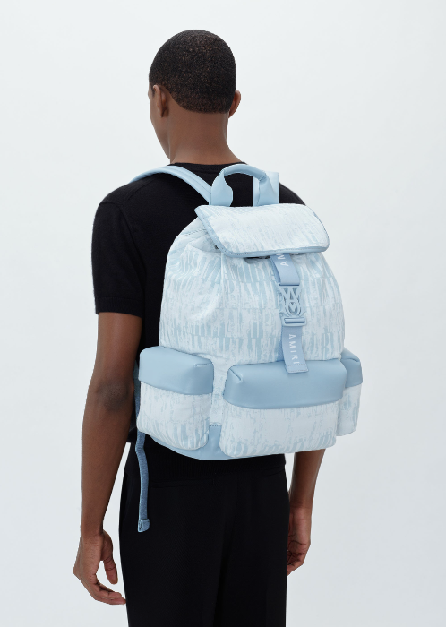 Amiri Jacquard Baby Blue Backpack