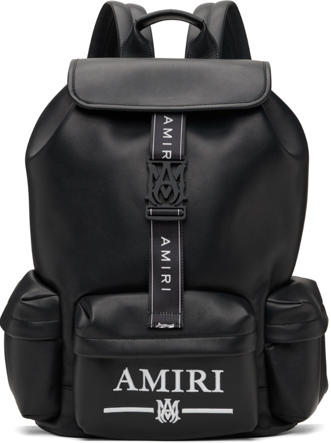 Amiri Nappa Leather Embroidery Backpack Black – Haiendo Shop