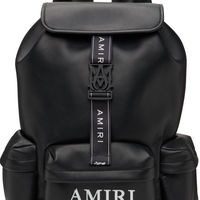 Amiri Nappa Leather Embroidery Backpack Black