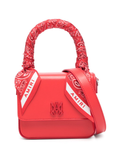 Amiri Leather MA Logo Bag