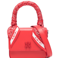 Amiri Leather MA Logo Bag