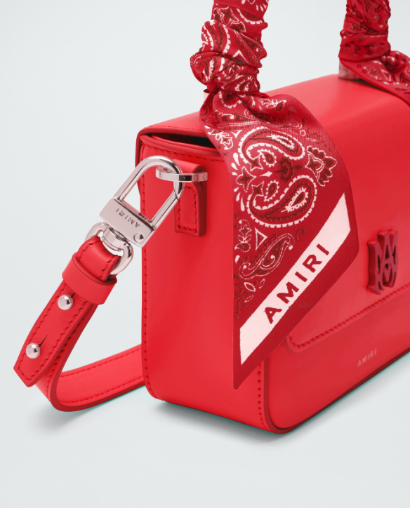 Amiri Leather MA Logo Bag