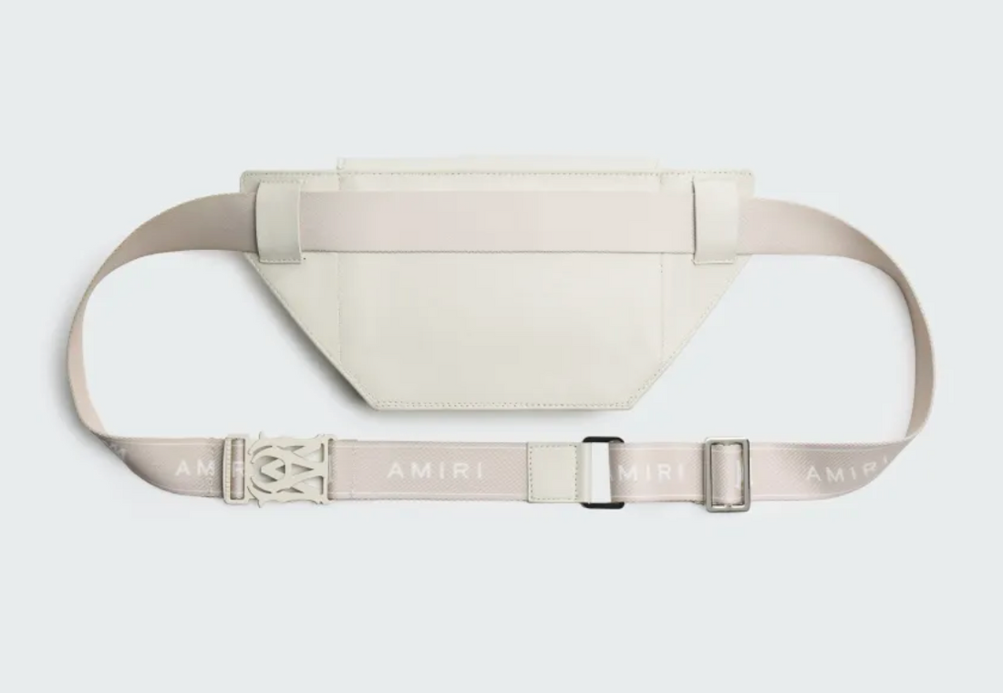 Amiri MA White Leather Crossbody Bag