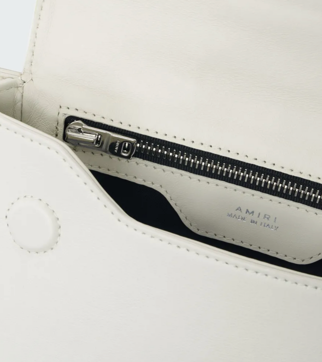 Amiri MA White Leather Crossbody Bag