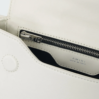 Amiri MA White Leather Crossbody Bag