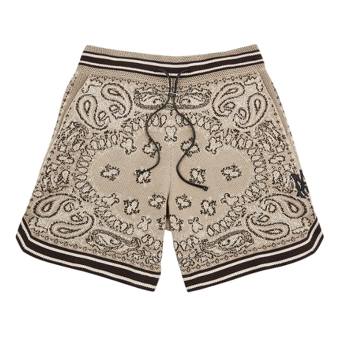 Amiri Bandana Embroidery Shorts