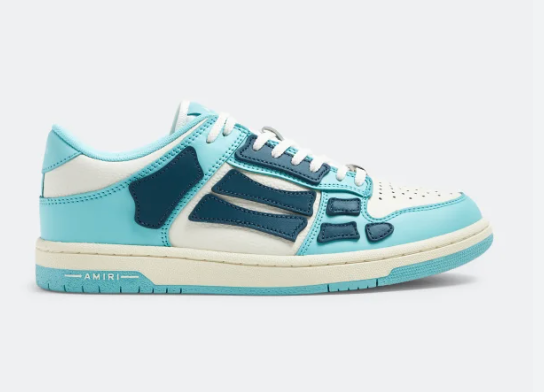 Amiri Skeleton Low Aqua Sneaker