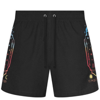 Amiri Fortune Swim Trunks Black