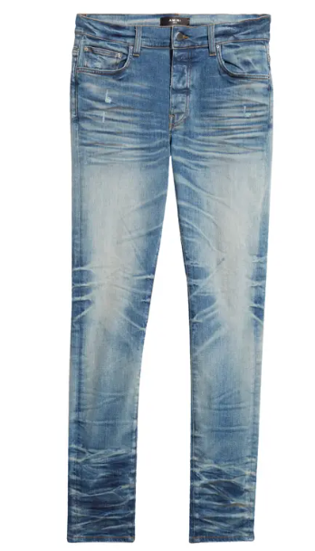 Amiri Stack Jeans Honeycomb Indigo