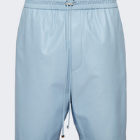 Amiri Vegan Leather Bball Shorts Baby