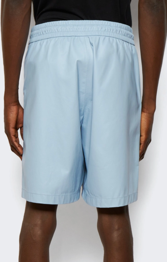 Amiri Vegan Leather Bball Shorts Baby
