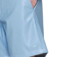Amiri Vegan Leather Bball Shorts Baby