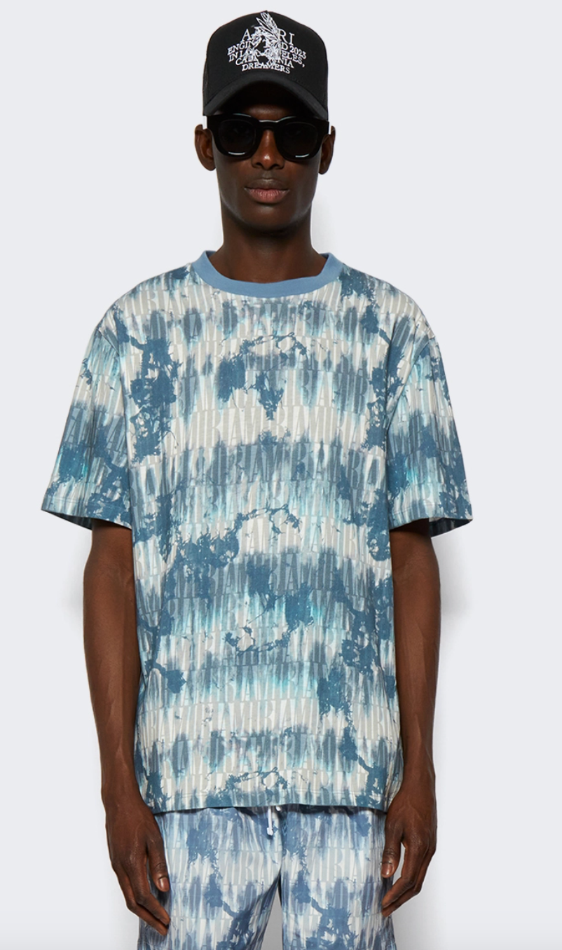 Amiri Tie Dye T-shirt Blue