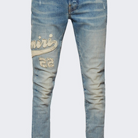 Amiri Varsity Applique Logo Jeans Clay