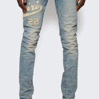 Amiri Varsity Applique Logo Jeans Clay