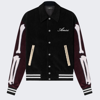 Amiri Corduroy Bones Varsity Jacket