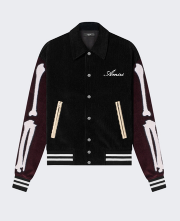 Amiri Corduroy Bones Varsity Jacket