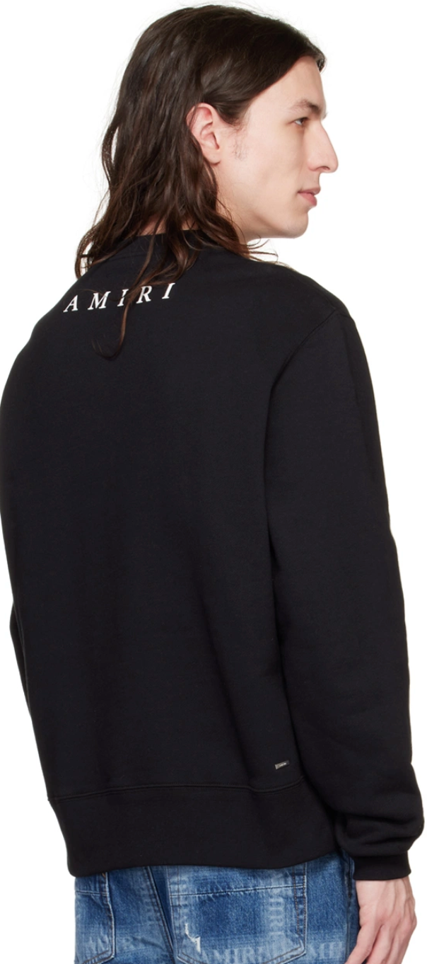 Amiri Micro MA Bar Sweatshirt Black