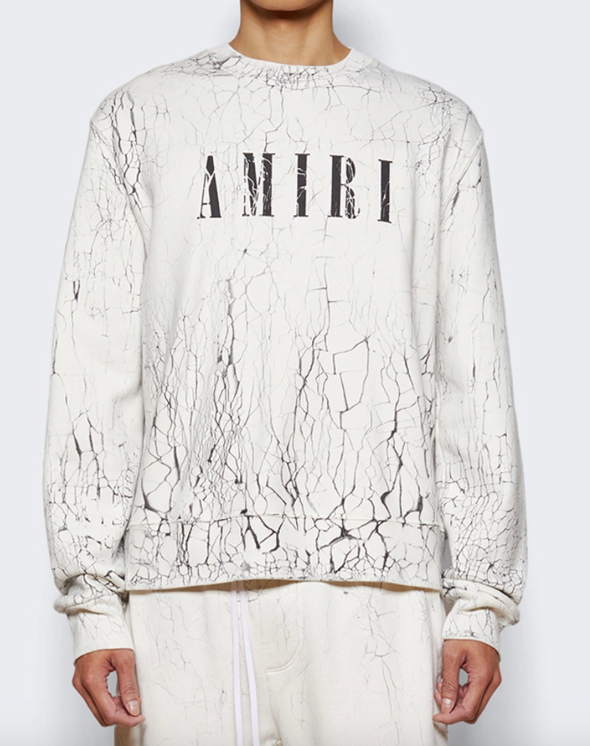 Amiri Cracked Dye Core Logo Crewneck sweatshirt