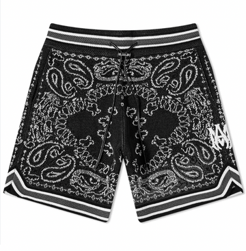 Amiri Bandana Embroidery Shorts