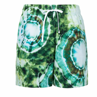 Amiri Tie Dye Swim Trunk Green