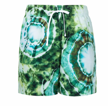 Amiri Tie Dye Swim Trunk Green