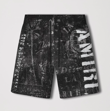 Amiri Stencil Military Swim Shorts