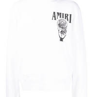 Amiri Crystal Ball Hoodie White