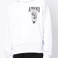 Amiri Crystal Ball Hoodie White