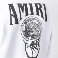 Amiri Crystal Ball Hoodie White