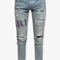 Amiri Serif Logo Jeans Clay Indigo
