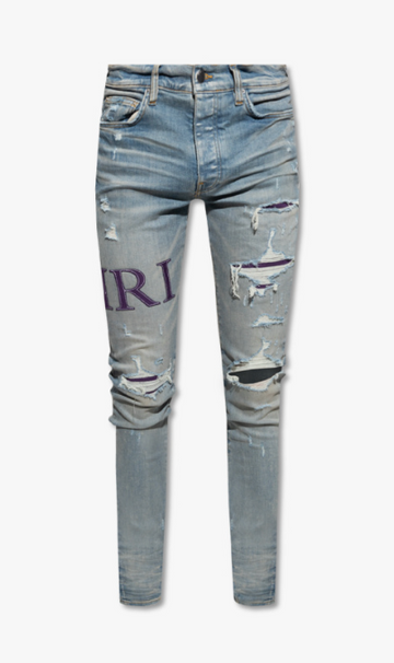 Amiri Serif Logo Jeans Clay Indigo