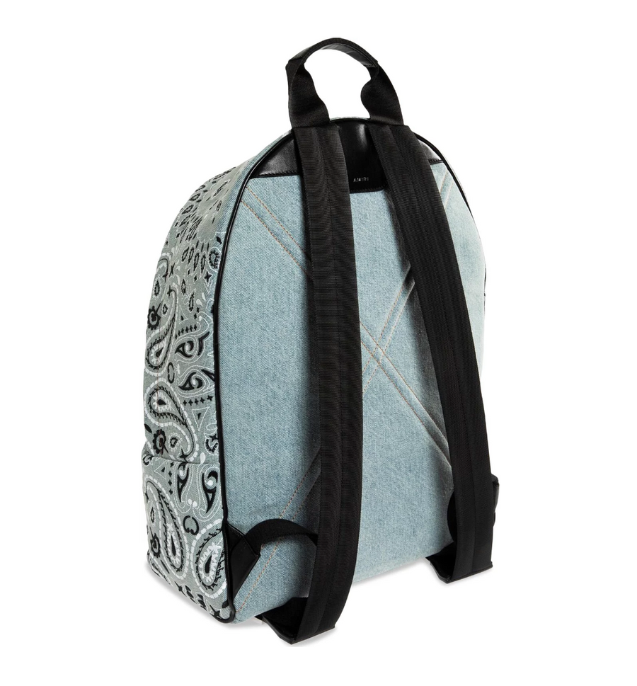 Amiri Bandana Denim Backpack Clay Indigo