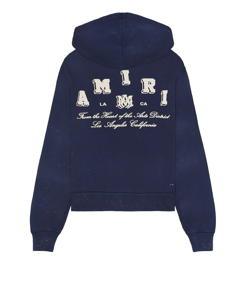 Amiri Vintage Collegiate Zip Hoodie