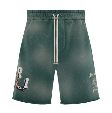 Amiri Vintage Tiger Sweatshort Green