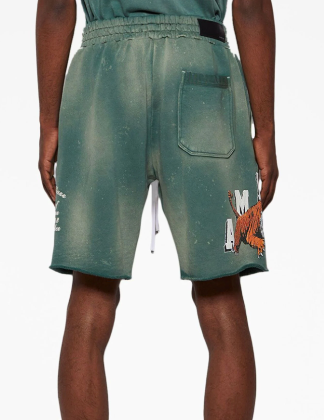 Amiri Vintage Tiger Sweatshorts Green