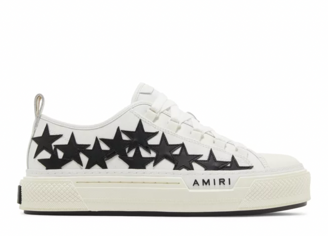 Amiri Stars Court Low White Sneaker