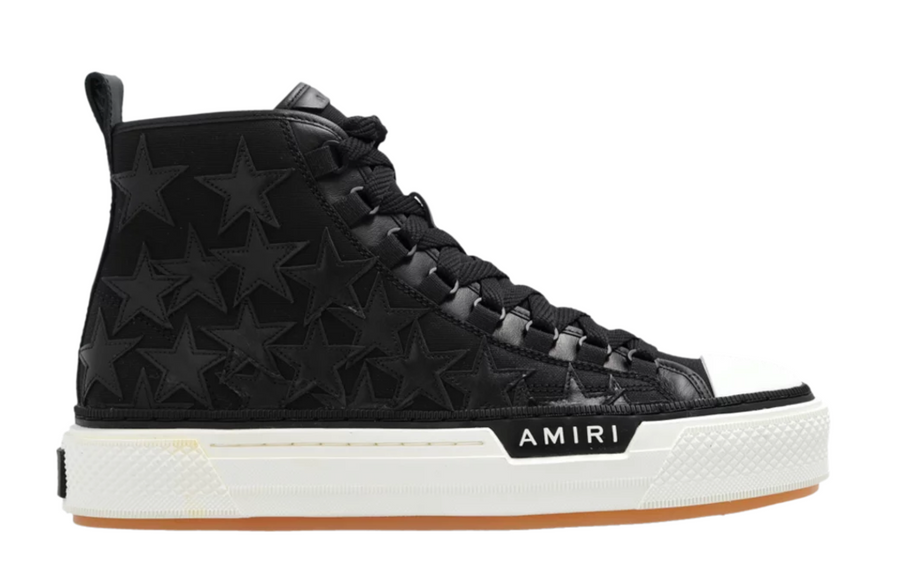 Amiri Stars Court Hi Black Sneaker