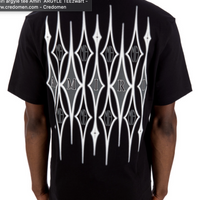 Amiri Argyle T-Shirt Black