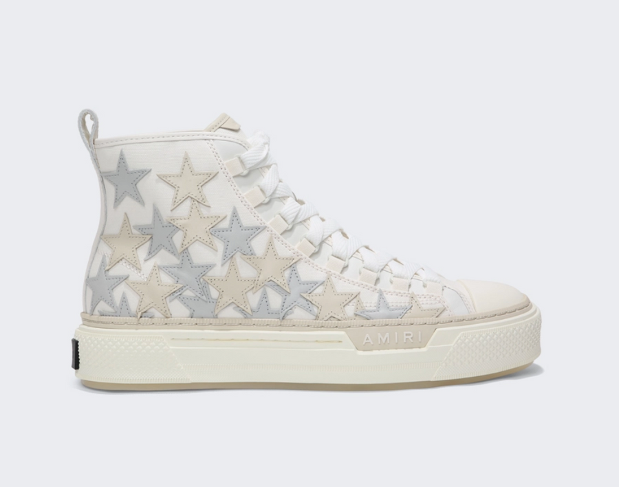 Amiri Stars Court Hi White Sneaker