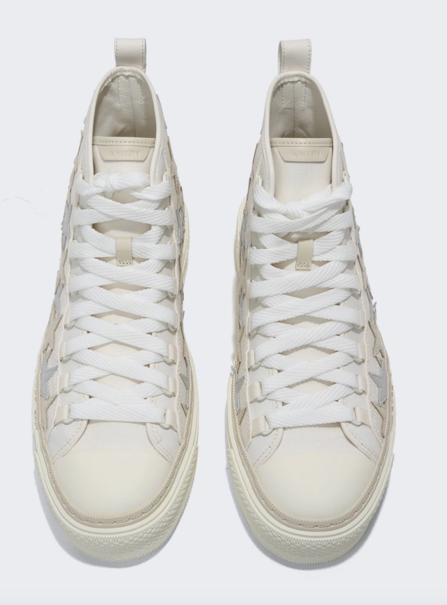 Amiri Stars Court Hi White Sneaker