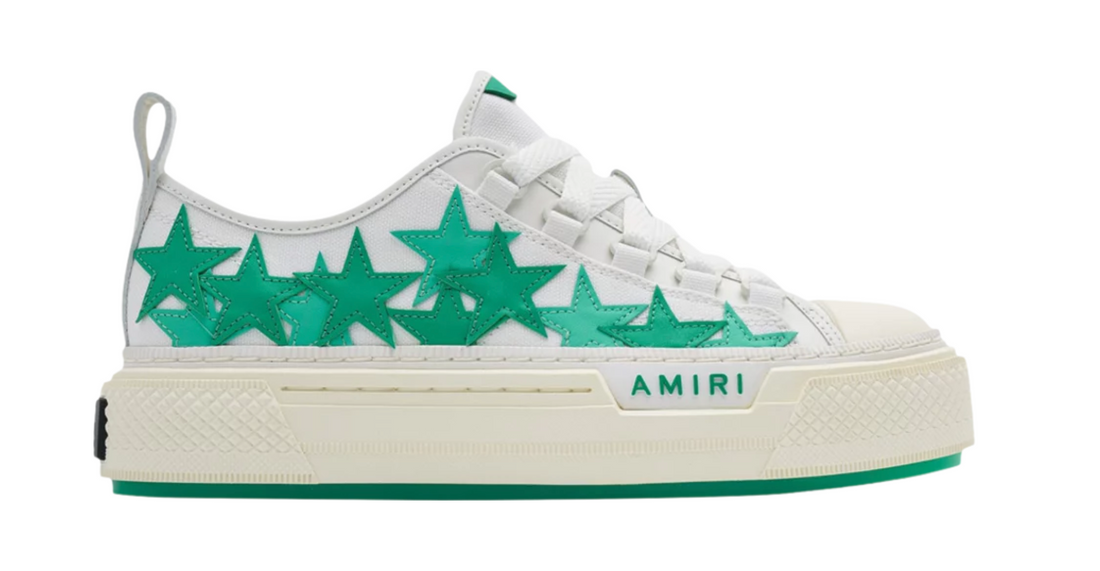 Amiri Stars Court Low White/Green Women Sneaker