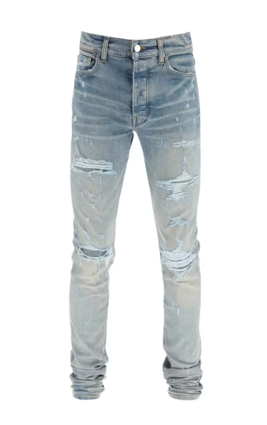 Amiri Thrasher Clay Indigo Jeans