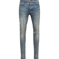 Amiri Distressed Logo Jeans Clay