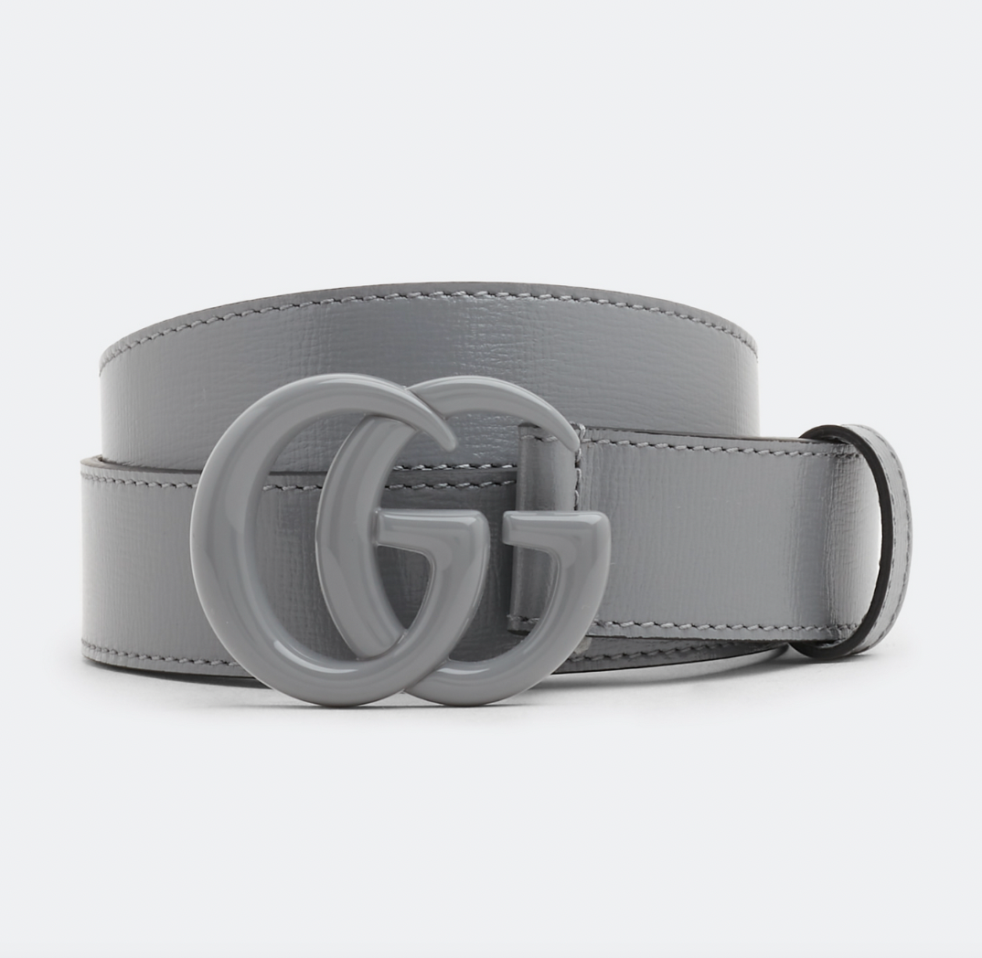 Gucci GG Marmont Belt Grey